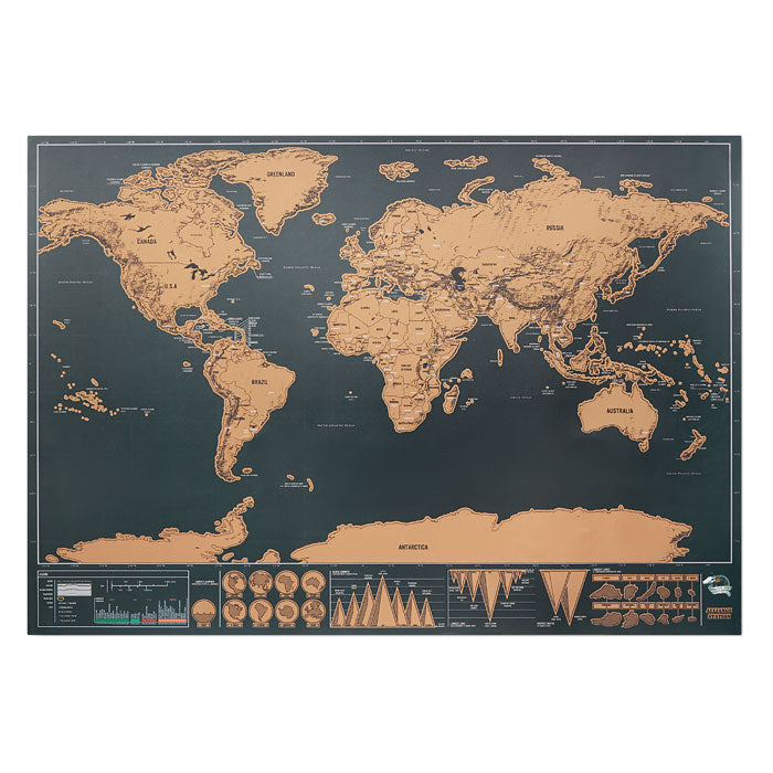GO9736 Cartina geografica del mondo