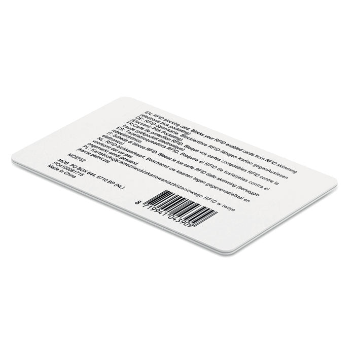 GO9752 Scheda protettiva carte di credito