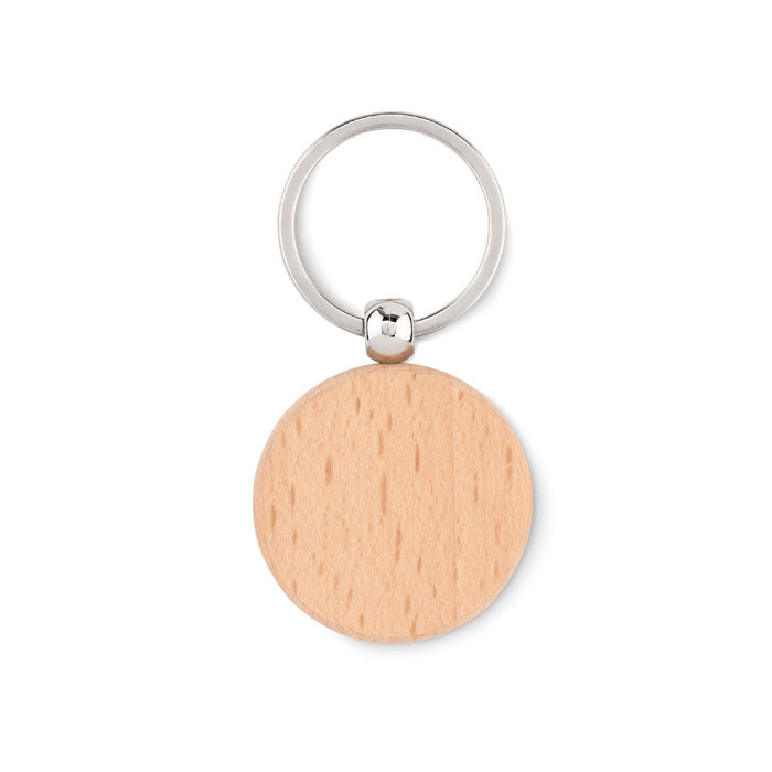 GO9773 Portachiavi rotondo in legno