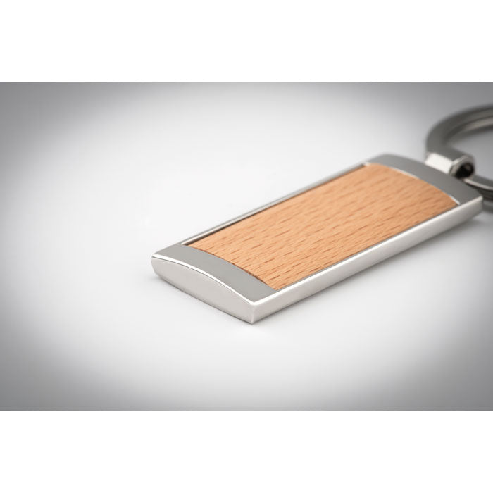 GO9849 Portachiavi  in legno e zinco
