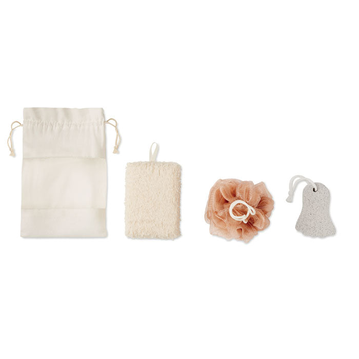 GO9872 Set bagno in pouch di cotone