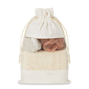 GO9872 Set bagno in pouch di cotone